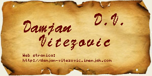 Damjan Vitezović vizit kartica